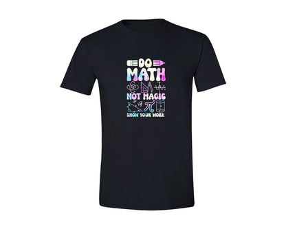 brand:Generic|color:Black|Funny Math Teacher Quote Graphic T-Shirt