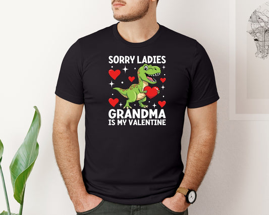 Grandma Love Valentines Day T Shirt Graphic T-Shirt