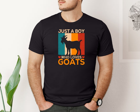 Retro Silhouette Goat Lover T Shirt Graphic T-Shirt
