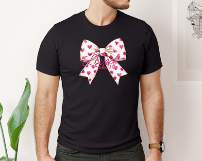 brand:Bella Canvas|color:Black|Christian Valentines Loved John 316 3 Graphic T-Shirt