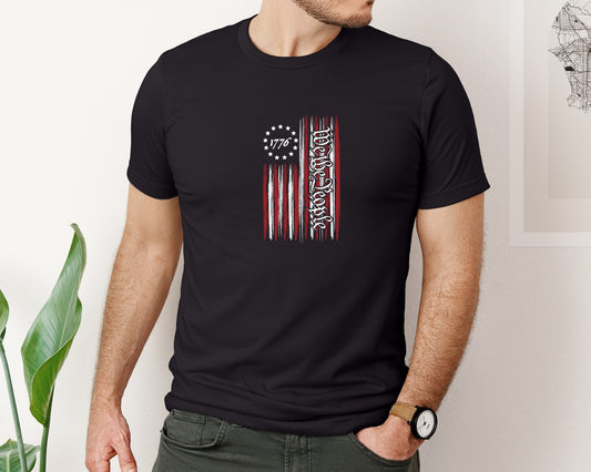 We The People 1776 Flag Hoodie Design Graphic T-Shirt