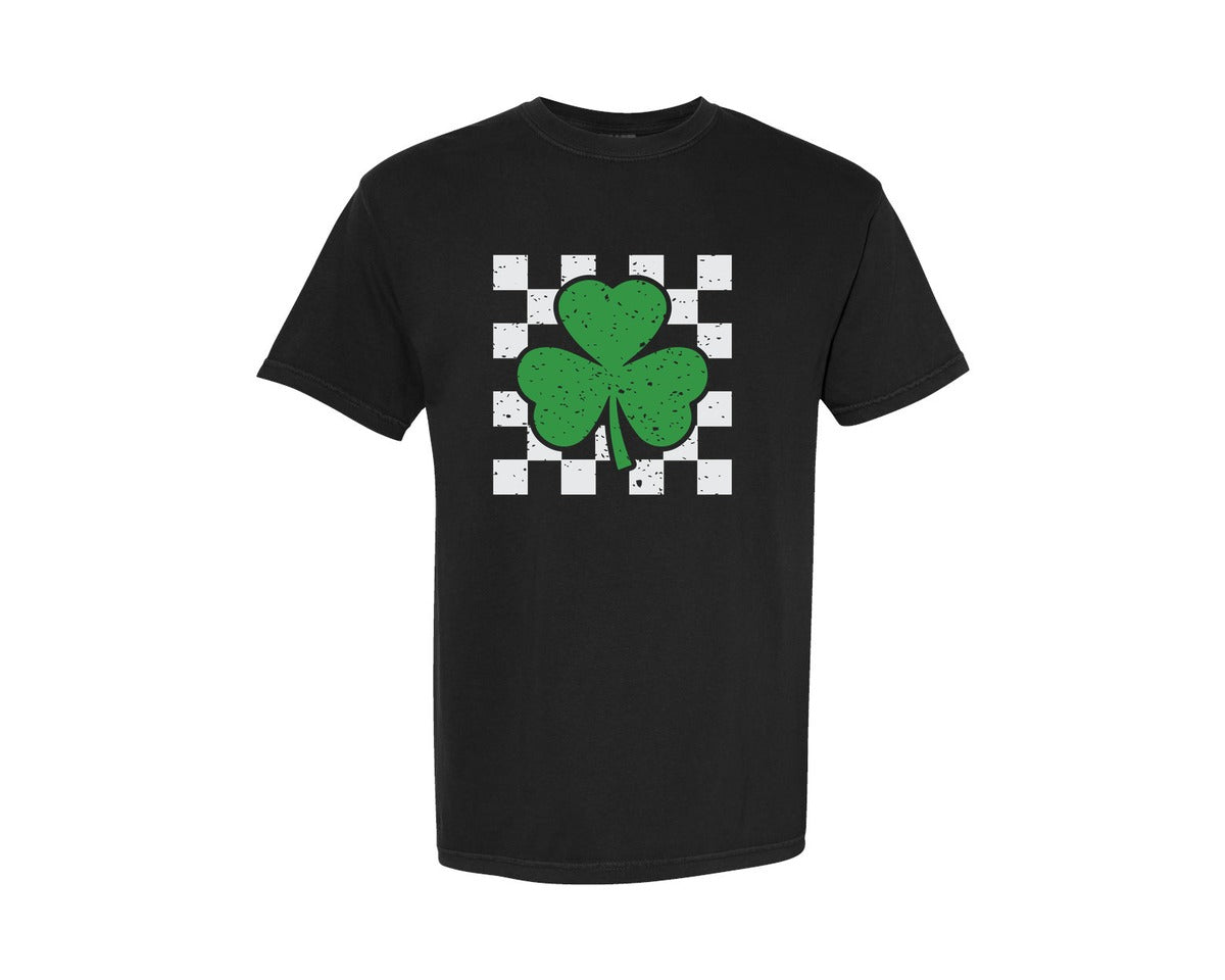 brand:Comfort Colors|color:Black|Lucky Mama Retro St Patricks Day 2 Graphic T-Shirt