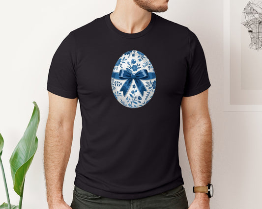 Preppy Easter Egg Graphic T-Shirt