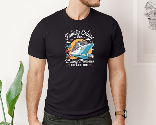 Family Cruise 2025 Holiday Tour T Shirt Graphic T-Shirt