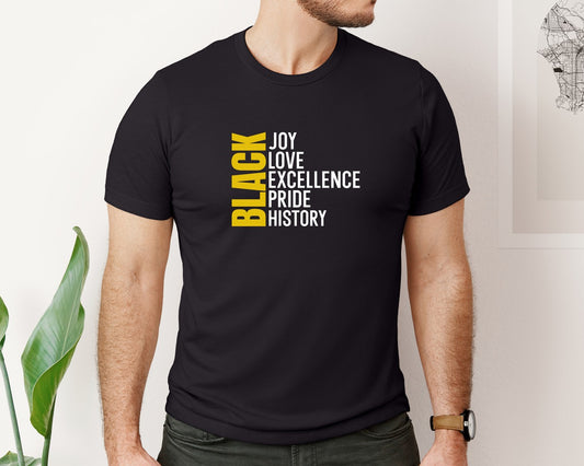 Black History Month Love Joy Graphic T-Shirt
