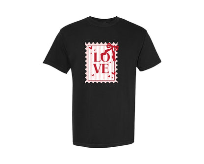 brand:Comfort Colors|color:Black|Love Valentines Love Heart Graphic T-Shirt