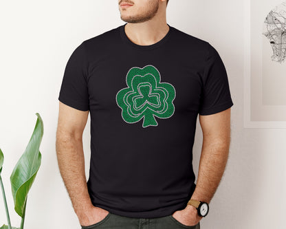 brand:Bella Canvas|color:Black|Printable St Patricks Day Leave Stone Graphic T-Shirt