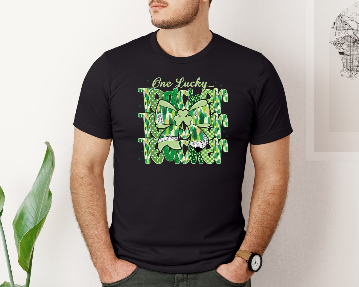 brand:Bella Canvas|color:Black|St Patricks Day 21 Graphic T-Shirt
