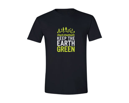 brand:Generic|color:Black|Keep The Earth Green Environment Cute Graphic T-Shirt