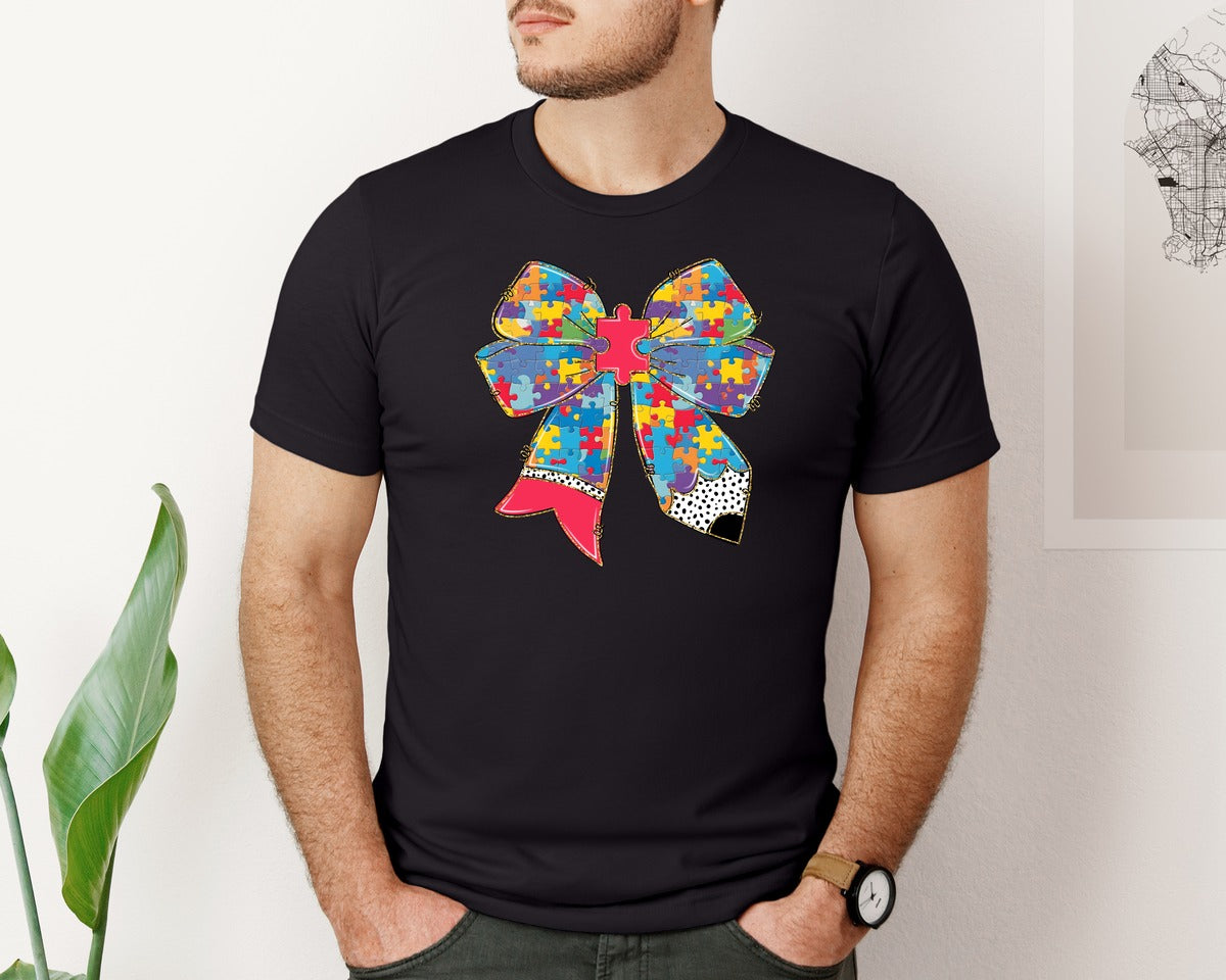 brand:Bella Canvas|color:Black|Colorful Mixed Theme Graphic T-Shirt