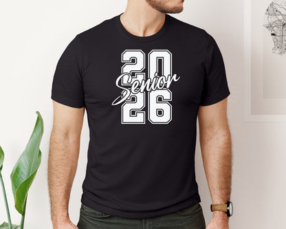 brand:Bella Canvas|color:Black|Senior 2026 Class Of 2026 Senior Graphic T-Shirt