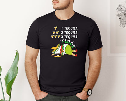 brand:Bella Canvas|color:Black|Tequila Cinco De Mayo T Shirt Graphic T-Shirt