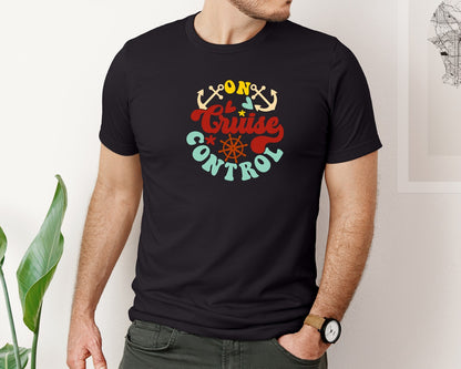 brand:Bella Canvas|color:Black|On Cruise Control Summer Cruise Graphic T-Shirt