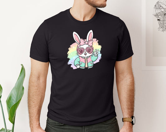 Glitter Easter Bunny Coquette 7 Graphic T-Shirt