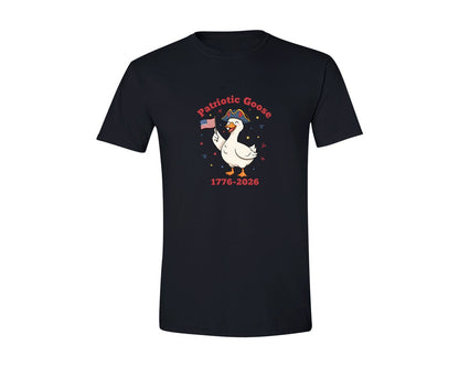 brand:Generic|color:Black|Patriotic Goose 1776 2026 Graphic T-Shirt