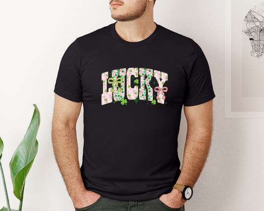 Lucky Floral St Patrick Graphic T-Shirt