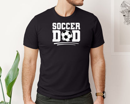brand:Bella Canvas|color:Black|Soccer Dad T Shirt 3 Graphic T-Shirt
