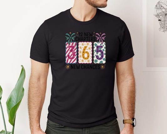 Happy New Year 2026 12 New Chapters Graphic T-Shirt