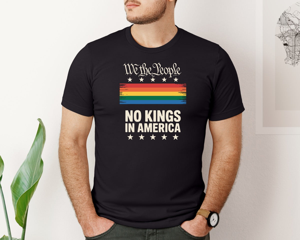 brand:Bella Canvas|color:Black|We The People No Kings America Graphic T-Shirt
