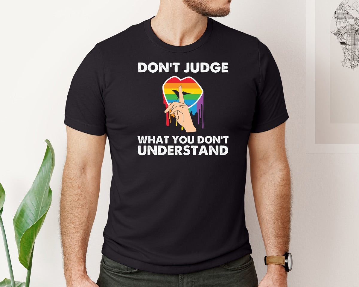 brand:Bella Canvas|color:Black|Dont Judge What You Dont Understand 18 Graphic T-Shirt
