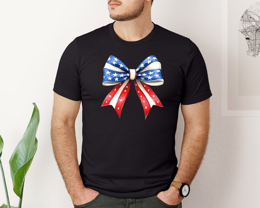 4Th Of July Bow Design T Shirt 7 Graphic T-Shirt
