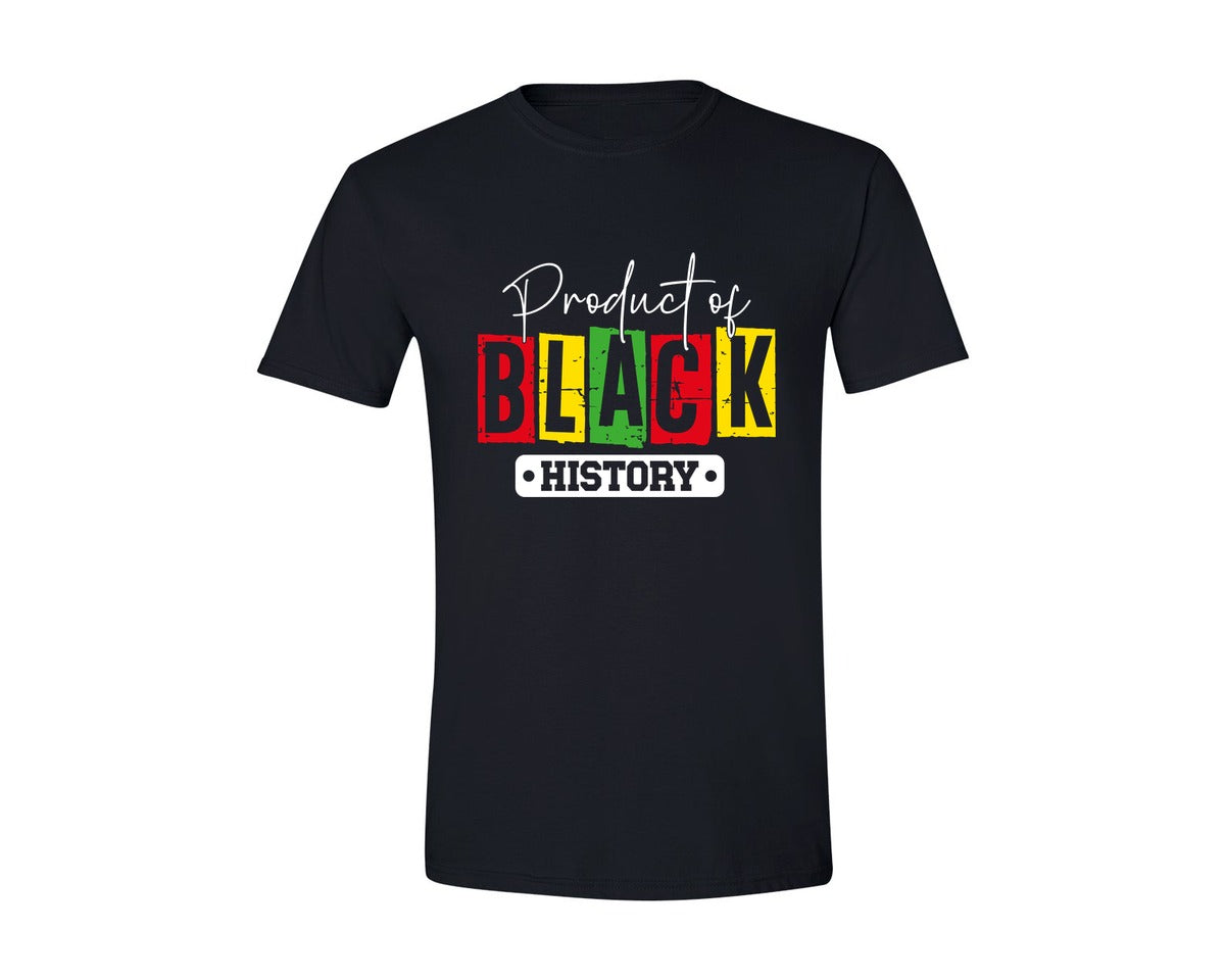 brand:Generic|color:Black|Product Of Black History 8 Graphic T-Shirt