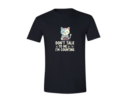 brand:Generic|color:Black|Dont Talk To Me Im Counting Knitting Graphic T-Shirt