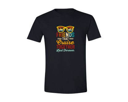 brand:Generic|color:Black|Retro Friends Cruise Ship Shirt Graphic T-Shirt