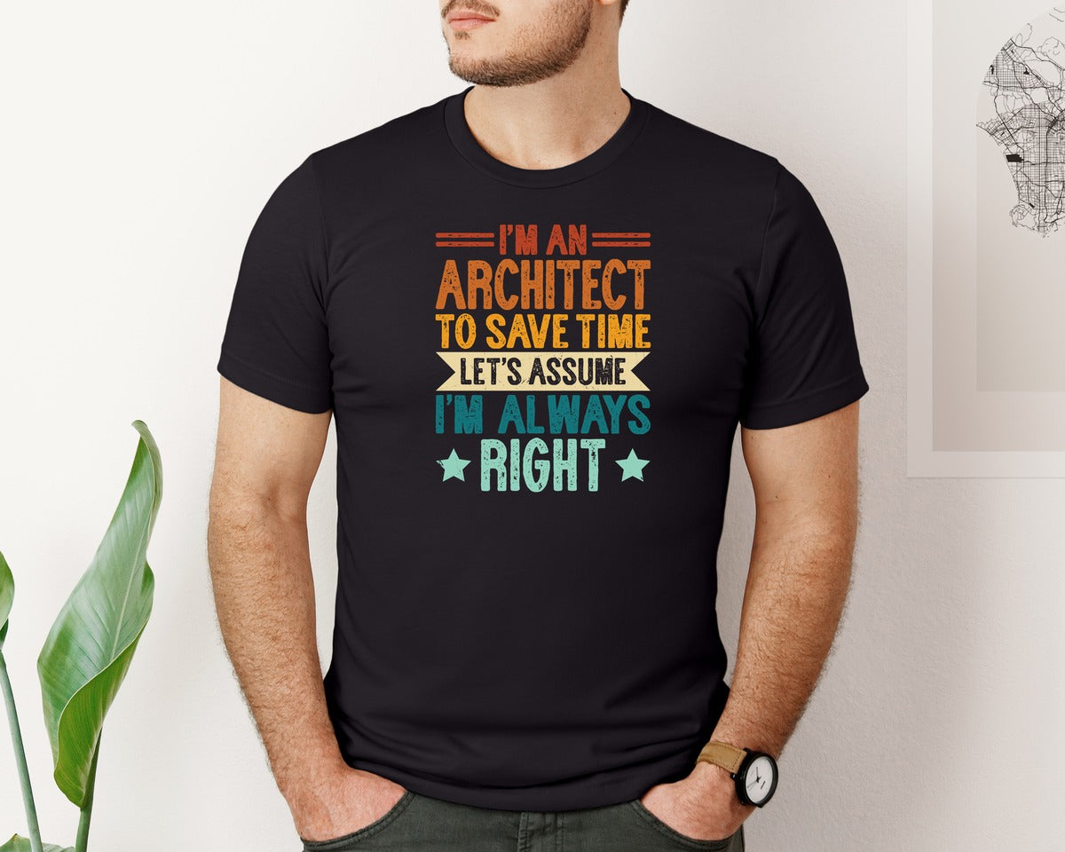 brand:Bella Canvas|color:Black|Architect Architecture T Shirt Design 131 Graphic T-Shirt