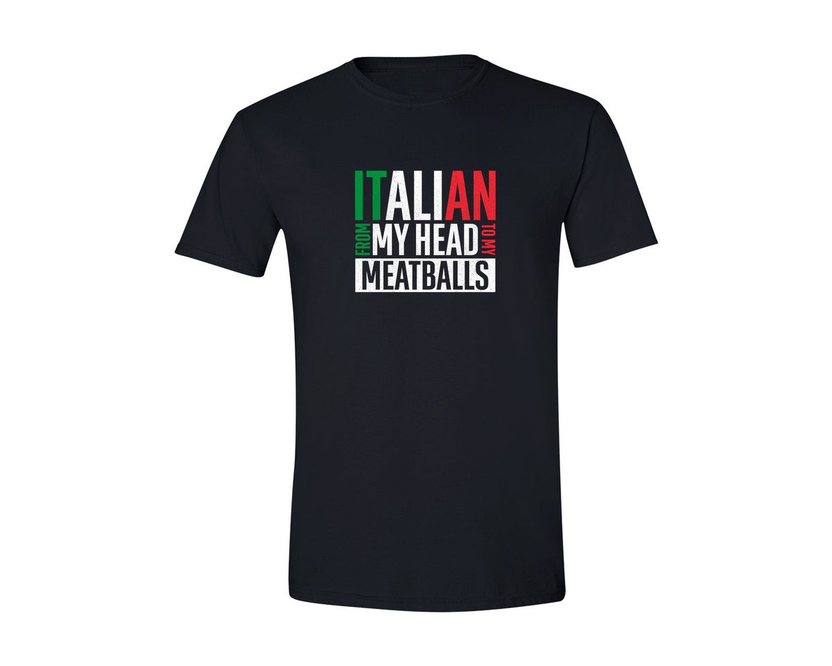 brand:Generic|color:Black|Funny Italian Food Lover Quotes Graphic T-Shirt