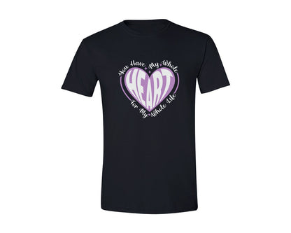 brand:Generic|color:Black|You Have My Whole Heart For My Whole 21 Graphic T-Shirt