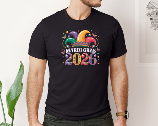 Mardi Gras 2026 Design Graphic T-Shirt