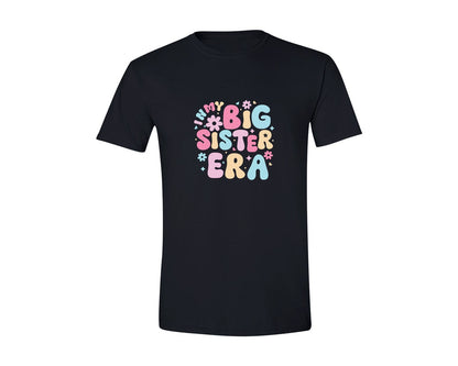 brand:Generic|color:Black|In My Big Sister Era Cute Retro Vector Graphic T-Shirt