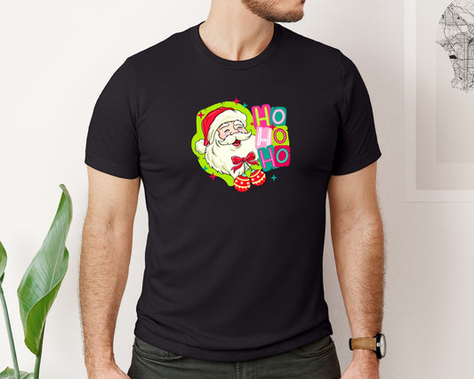 Santa Ho Ho Ho Merry Christmas 2 Graphic T-Shirt