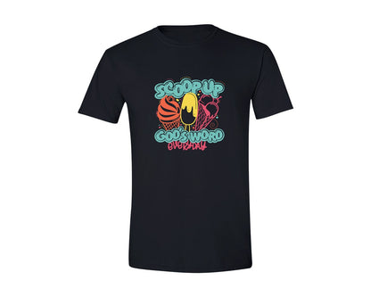 brand:Generic|color:Black|Christian Kids Ice Cream Graphic T-Shirt