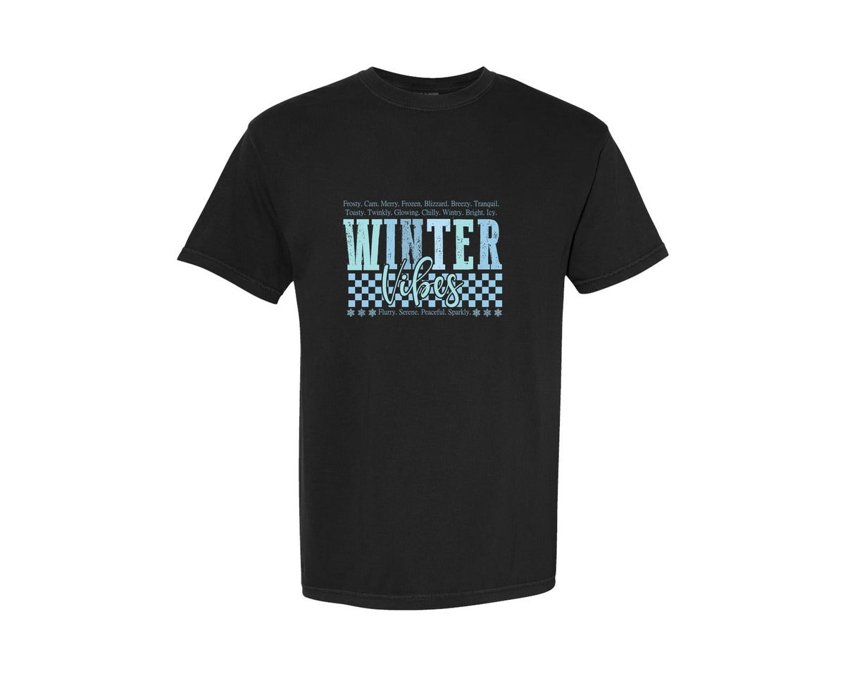 brand:Comfort Colors|color:Black|Trendy Winter Cozy Season Graphic T-Shirt