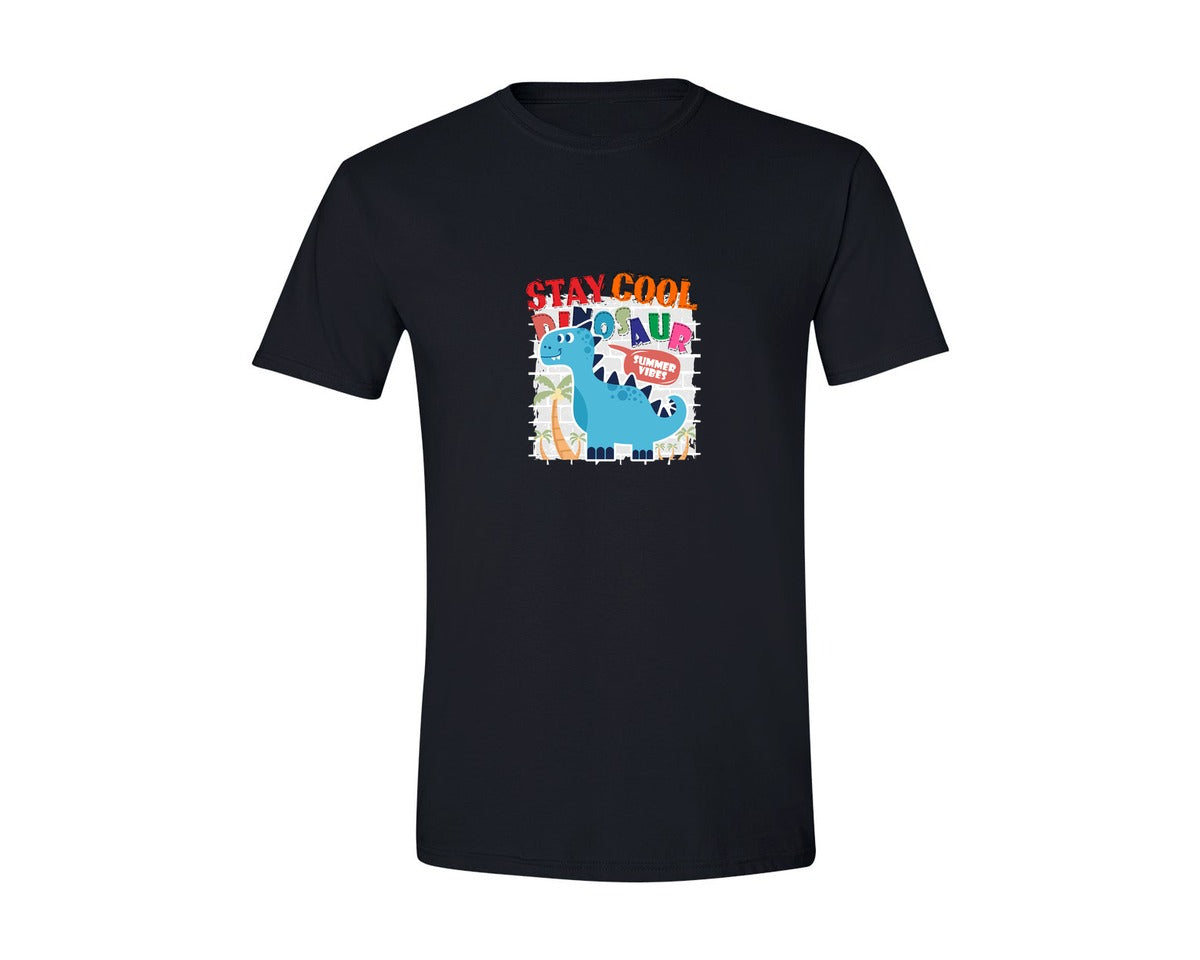 brand:Generic|color:Black|Cute Dinosaur Cartoon T Shirt Design Graphic T-Shirt