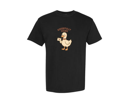 brand:Comfort Colors|color:Black|Anti Valentine Goose Goosefully You Graphic T-Shirt