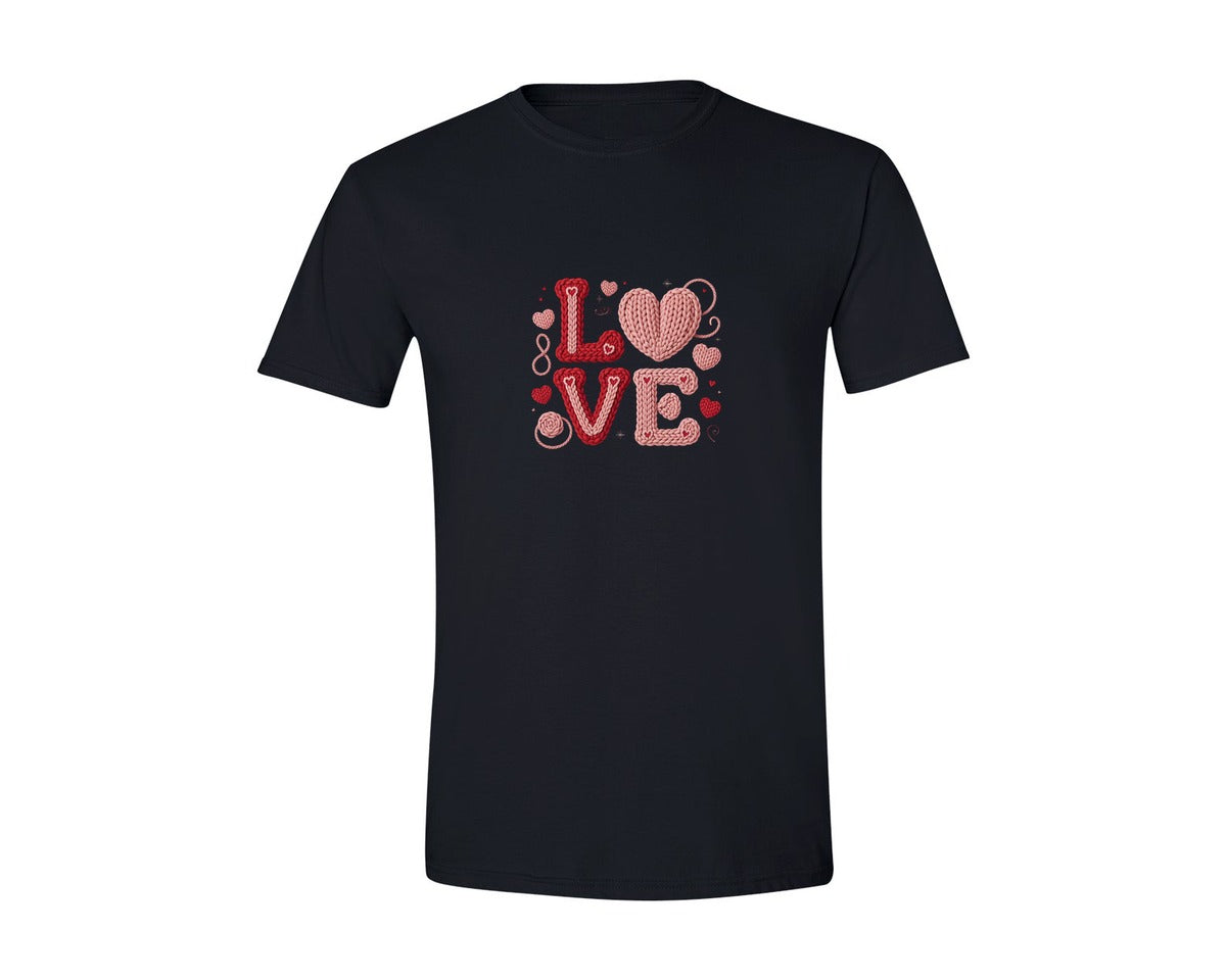 brand:Generic|color:Black|50 Valentines Graphic T-Shirt