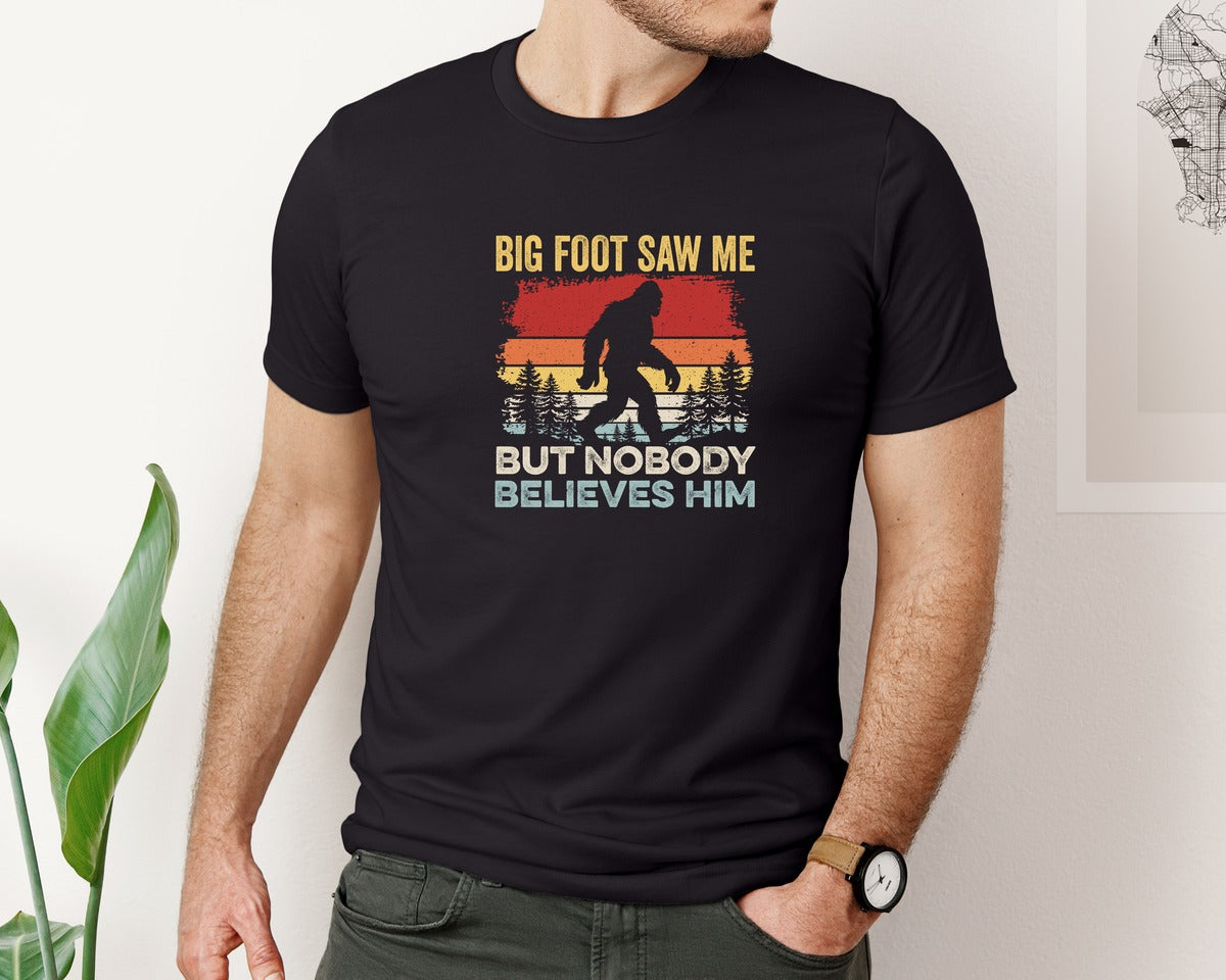 brand:Bella Canvas|color:Black|Bigfoot Graphic T Shirt Graphic T-Shirt