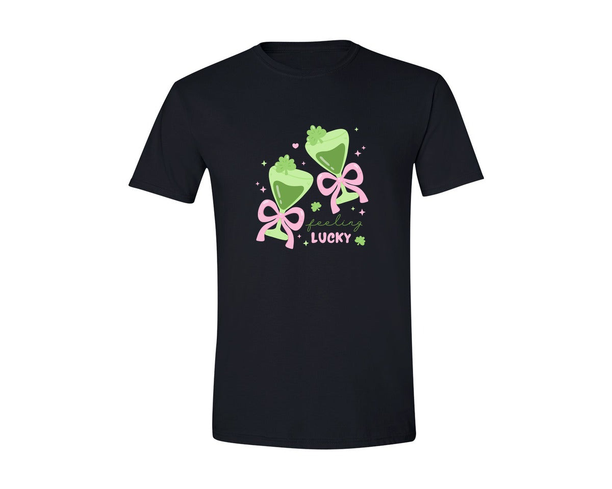 brand:Generic|color:Black|Pastel Lucky Potion St Patrick Graphic T-Shirt
