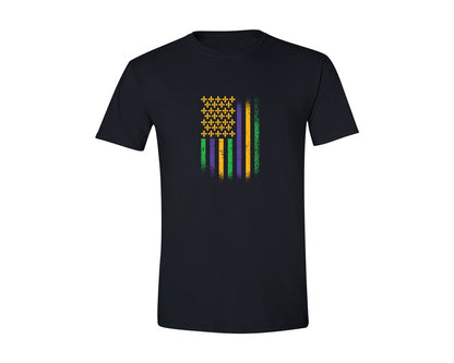 brand:Generic|color:Black|Flag Mardi Gras T Shirt Graphic T-Shirt