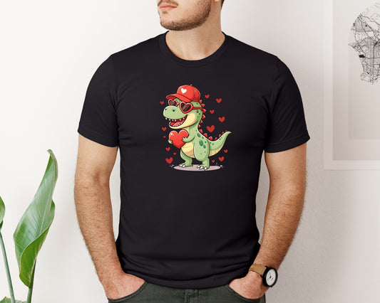 Valentines Day T Rex Dino Love 7 Graphic T-Shirt