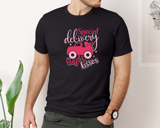 Special Delivery Hugs Kisses File 5 Graphic T-Shirt