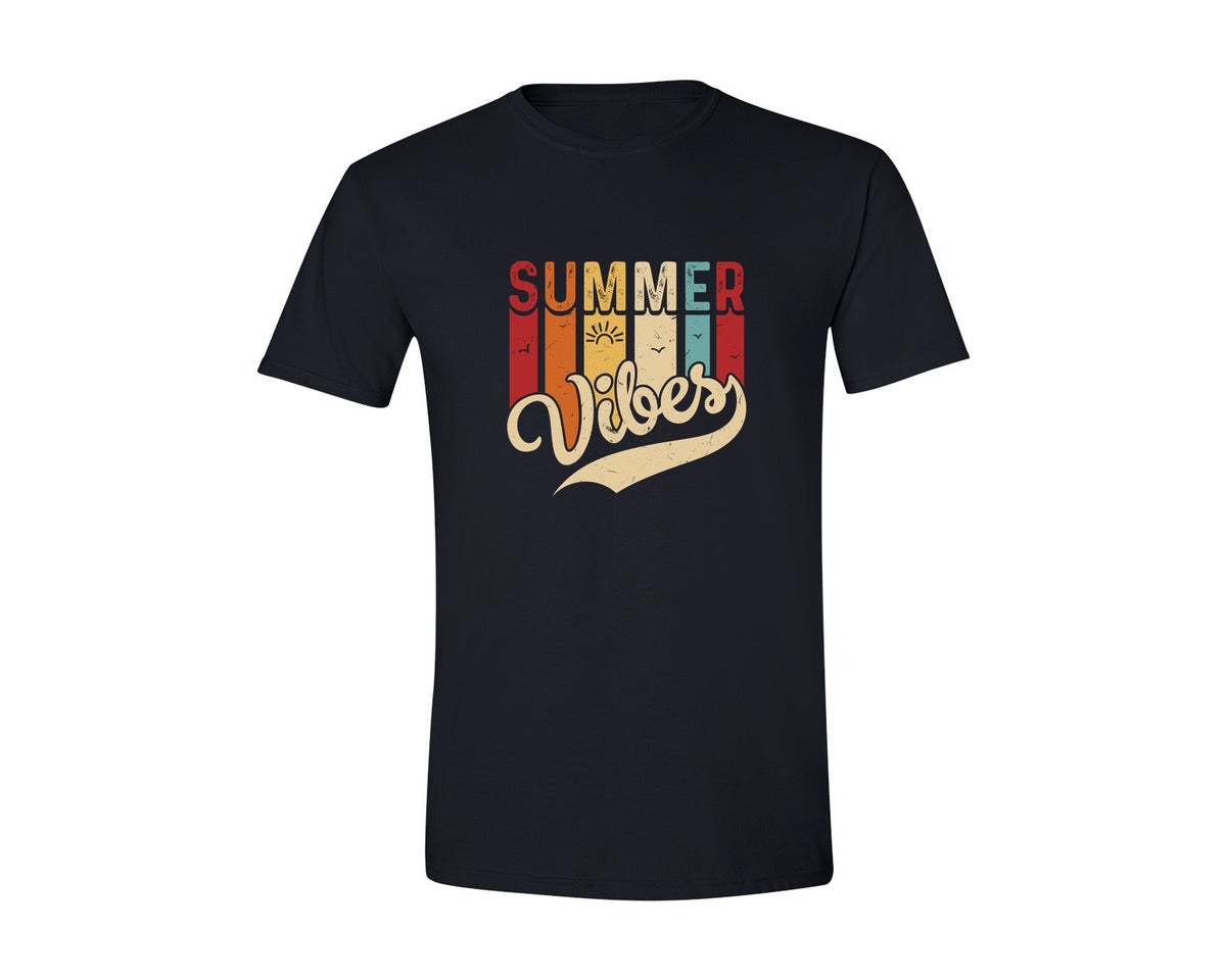 brand:Generic|color:Black|Vacation Summer Vibes Graphic T-Shirt