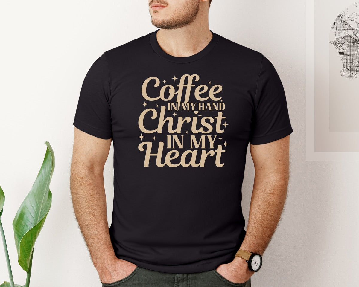 brand:Bella Canvas|color:Black|Christian Fall Shirt Design Graphic T-Shirt