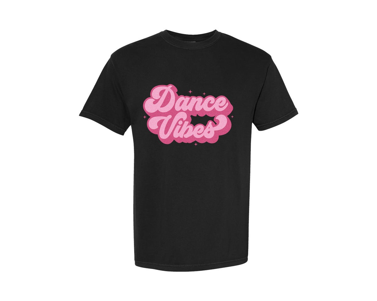 brand:Comfort Colors|color:Black|Dance Vibes Retro Dancer Graphic T-Shirt