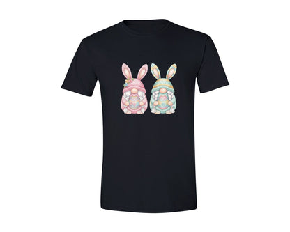 brand:Generic|color:Black|Faux Yarn Easter Bunny Gnome 2 Graphic T-Shirt