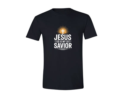 brand:Generic|color:Black|Jesus Is My Savior T Shirt Graphic T-Shirt