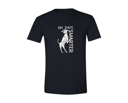brand:Generic|color:Black|101 Days Of School Dalmatian Dog 4 Graphic T-Shirt
